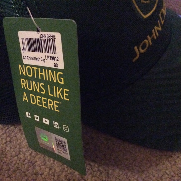 John Deere Mesh Snapback Hat Everglades Equipment Group Green/Yellow - Picture 3 of 4